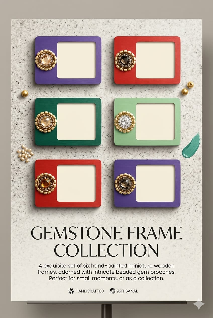 Photo frame magnets